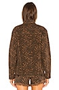 view 3 of 4 Daze Leopard Jacket in Tan Leopard Print