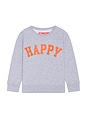 view 1 of 2 Happy Sweatshirt in Grey