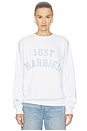 view 1 of 4 SUDADERA JUST MARRIED in White