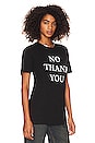 view 2 of 4 No Thank You Tee in Black