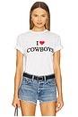 view 1 of 4 I Heart Cowboys Tee in White