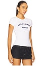 view 2 of 4 Not My First Rodeo Baby Tee in White