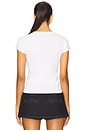 view 3 of 4 Not My First Rodeo Baby Tee in White