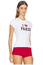 view 2 of 4 T-SHIRT I HEART PARIS BABY in White