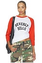 view 1 of 4 Beverly Hills Baseball Tee in White