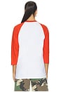 view 3 of 4 Beverly Hills Baseball Tee in White