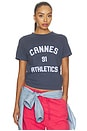 view 1 of 4 Cannes 91 Athletics Boxy Tee in Blue