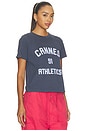 view 2 of 4 Cannes 91 Athletics Boxy Tee in Blue