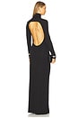 view 3 of 4 Backless Long Dress in Noir
