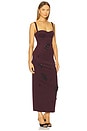 view 3 of 5 ROBE MAXI DRESS in Aubergine