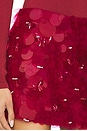 view 6 of 6 Pailettes Micro Skirt in Lipstick Rouge