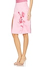 view 3 of 6 Side Slit Midi Skirt in Bubble