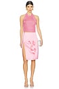 view 5 of 6 Side Slit Midi Skirt in Bubble