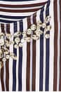 view 6 of 6 Bustier Top in Coffee, Blue, & White