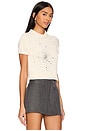 view 2 of 5 Chunky Knit T Shirt in Off White