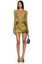view 5 of 6 Rib Long Sleeve Shirt in Military Green