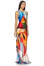 view 2 of 3 Salpicon Long Silk Dress in Multi