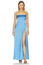 view 2 of 5 Es Vedra Long Silk Dress in Blue
