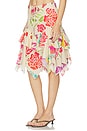 view 3 of 6 Flores Voile Skirt in Multi