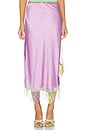 view 2 of 6 Lila Salpicon Long Skirt in Lilac