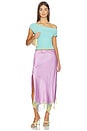 view 5 of 6 Lila Salpicon Long Skirt in Lilac