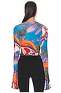 view 4 of 5 Palenque Flores Jersey Blouse in Multi