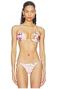 view 1 of 5 HAUT DE MAILLOT DE BAIN PAJARITOS Y ROSAS in Beige & Multi