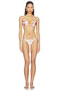 view 4 of 5 HAUT DE MAILLOT DE BAIN PAJARITOS Y ROSAS in Beige & Multi