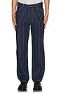 view 4 of 6 Dallas Stripe Work Pant in Indigo