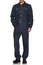 view 6 of 6 Dallas Stripe Work Pant in Indigo