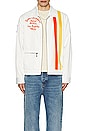 view 5 of 5 Chime Racing Jacket in Vintage White