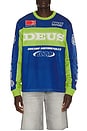 view 1 of 5 Step Out Moto Jersey in Blue