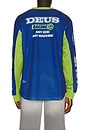 view 3 of 5 Step Out Moto Jersey in Blue