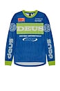 view 5 of 5 Step Out Moto Jersey in Blue