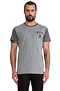 view 1 of 4 Bonehead T-Shirt in Grey & Oil