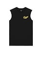 view 2 of 4 Phase Muscle Tee in Black