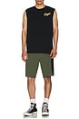 view 4 of 4 Phase Muscle Tee in Black