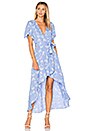 view 1 of 4 Pax Wrap Dress in Cornflower