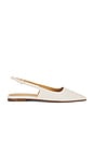 view 1 of 5 Tia Flat With Toe Cap in White