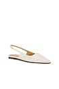 view 2 of 5 Tia Flat With Toe Cap in White