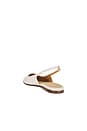 view 3 of 5 Tia Flat With Toe Cap in White