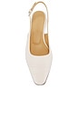 view 4 of 5 Tia Flat With Toe Cap in White