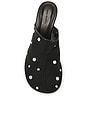 view 4 of 5 Sade Mule in Black Crystals & Studs