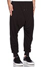 view 2 of 3 D by D Baggy Jersey Pants in Black