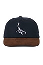 view 1 of 3 Heffy 2tone Scorpion Hat in Navy Brown