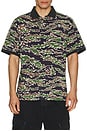 view 4 of 5 Tiger Camo Polo in Garden Green