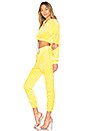 view 2 of 3 Guizio Velour Track Suit in Yellow