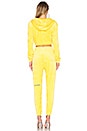 view 3 of 3 Guizio Velour Track Suit in Yellow