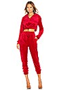view 1 of 4 PT2 Velour Tracksuit in Red