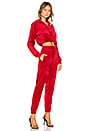 view 2 of 4 PT2 Velour Tracksuit in Red